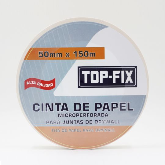 CINTA PAPEL MICROPERFORADA P / DRYWALL 5CM X 150MTS.