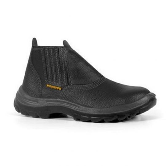 BOTA NEGRA WORKSAFE CON ELASTICO PUNTA ACERO N?41