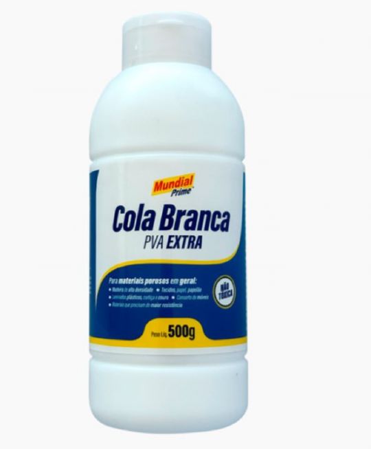 ADHESIVO COLA BLANCA PVA EXTRA MUNDIAL PRIME 500G