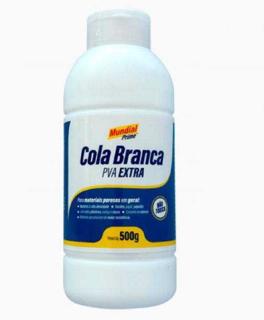 ADHESIVO COLA BLANCA PVA EXTRA MUNDIAL PRIME 500G