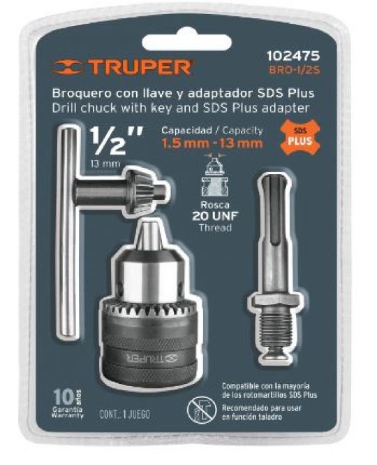 MANDRIL C / ADAPTADOR SDS-PLUS TRUPER 102475