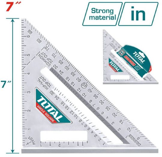 ESCUADRA PLASTICA TRIANGULAR 7 TOTAL TMT61201