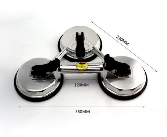 VENTOSA METALICA TRIPLE CROMADA BT-D3B
