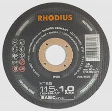 DISCO CORTE METAL/INOX RHODIUS BASIC 115 X 1,0 X 22,23 - XT85 395034