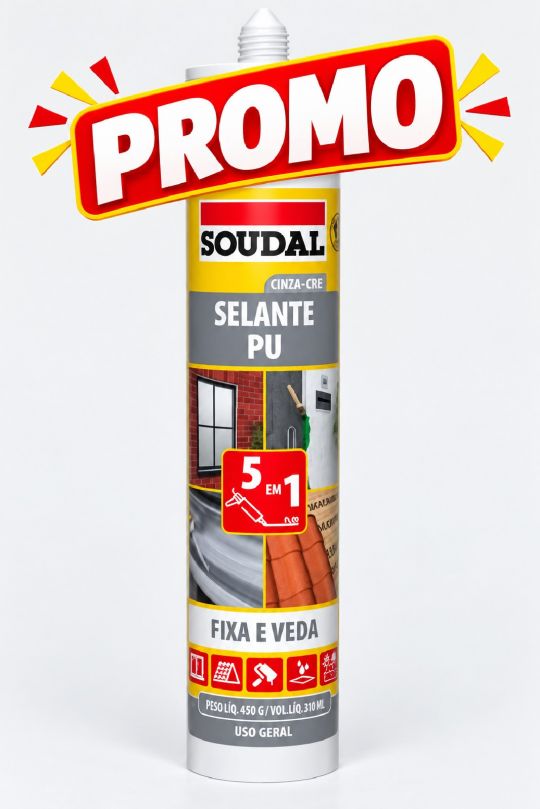SELLADOR PU SOUDAL 5 EN 1 GRIS 270ML /445G  **PROMO**