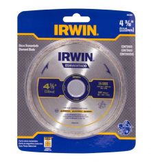 DISCO CORTE DIAMANTADO IRWIN 110 X 20MM CONTINUO IW13891