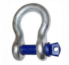 GRILLETE CURVO C/ PERNO ROSCADO AZUL 1.1/8