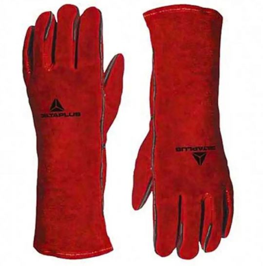 GUANTE DE CUERO P / SOLDADOR ROJO DELTAPLUS XL
