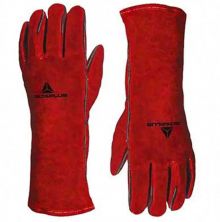 GUANTE DE CUERO P/ SOLDADOR ROJO DELTAPLUS XL