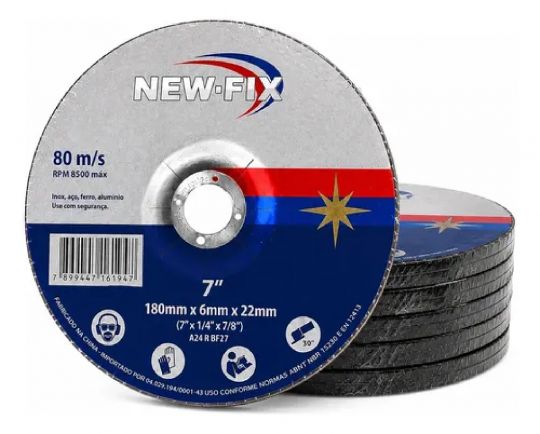 DISCO DESBASTE NEWFIX 180 X 6,0 X 22,2MM 4681001