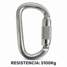 MOSQUETON ALTA RESISTENCIA 50KN APERTURA 22MM GIRO - 69X112