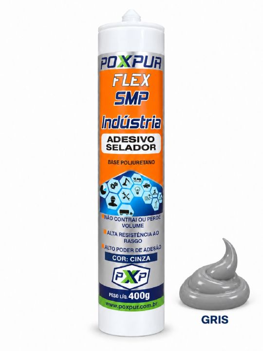 SELLADOR POLIURETANO POXPUR SMP FLEX 400G GRIS