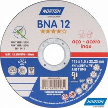DISCO CORTE METAL NORTON 115 X 1,0 X 22,2MM BNA12