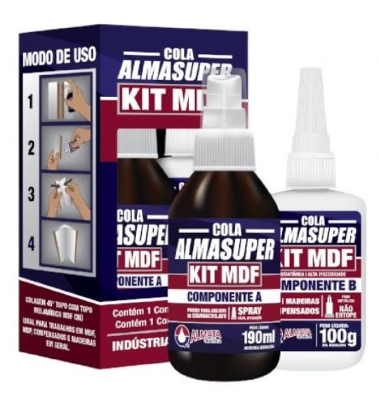 ADHESIVO ALMASUPER KIT MDF 190ML+100G