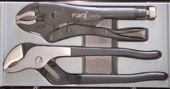 JUEGO PINZA PRESION Y PINZA PICO LORO FORCE 5021