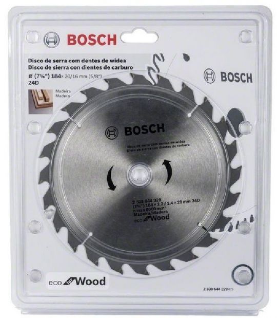 DISCO SIERRA CIRCULAR MADERA BOSCH ECO 7.1 /4 X 20 X 40D 2608644330