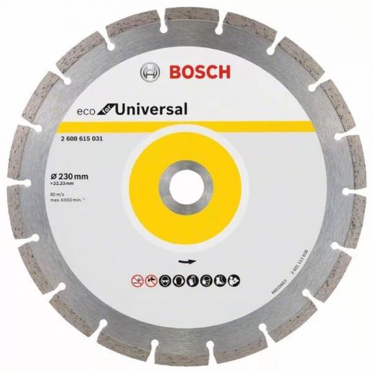 DISCO DIAMANTADO BOSCH ECO SEGMENT. 230 X 22,23MM 2608615031