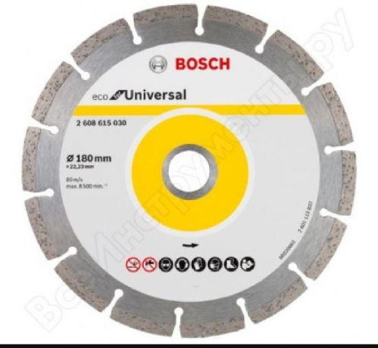 DISCO DIAMANTADO BOSCH ECO SEGMENT. 180 X 22,23MM 2608615030