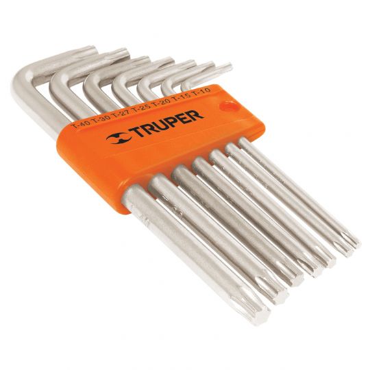 JUEGO LLAVE TORX LARGA TRUPER 7PZS (T10-T40) 15553