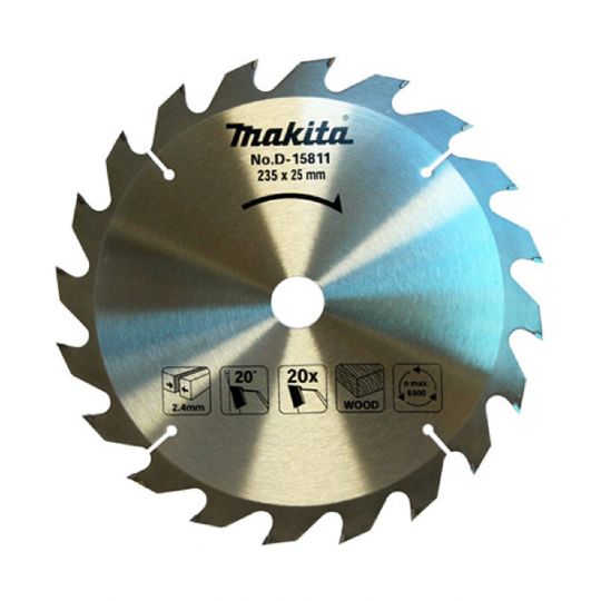 DISCO SIERRA CIRCULAR MADERA MAKITA 235 X 25,4 X 20D - D-15811