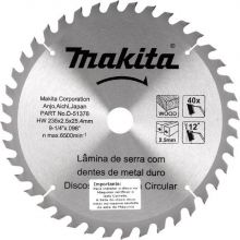 DISCO SIERRA CIRCULAR MADERA MAKITA 235 X 25,4 X 40D D-51378