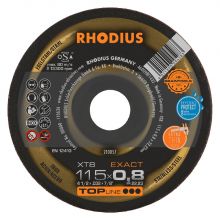 DISCO CORTE METAL/INOX RHODIUS 115 X 0,8 X 22,23 - XT8 210057