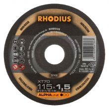 DISCO CORTE METAL/INOX RHODIUS 115 X 1,5 X 22,23 - XT70 207438