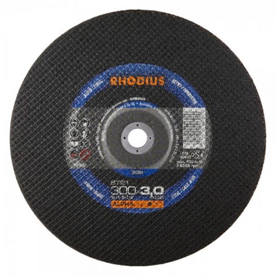 DISCO CORTE METAL /INOX RHODIUS 300 X 3,0 X 25,4 - ST21 201305