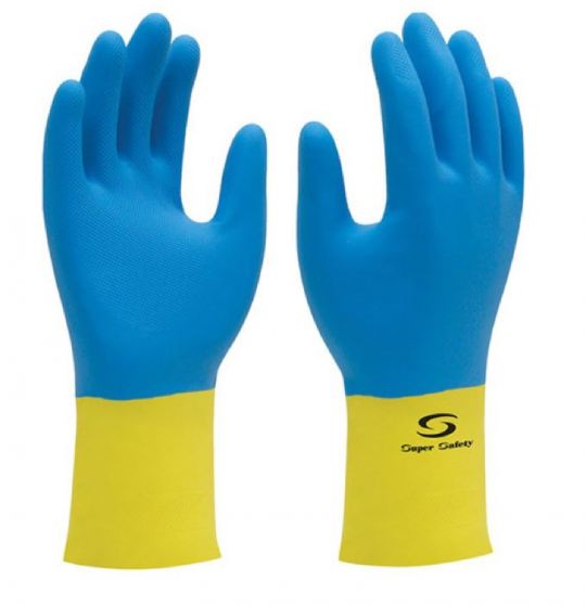 GUANTE LATEX Y NEOPRENE SUPER MIX SUPER SAFETY N?9