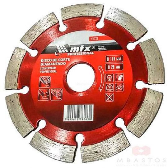 DISCO CORTE DIAMANTADO SEGMENTADO 115 X 22,2 MTX - 731729