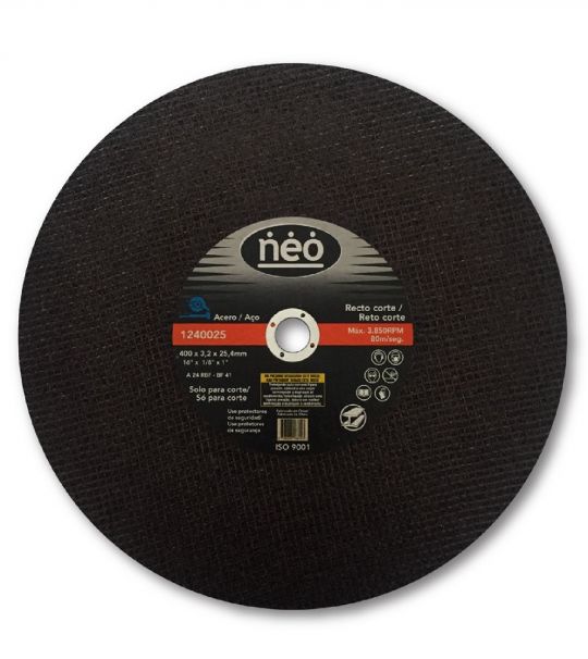 DISCO CORTE METAL /INOX NEO 400 X 3,2 X 25,04MM 1240025
