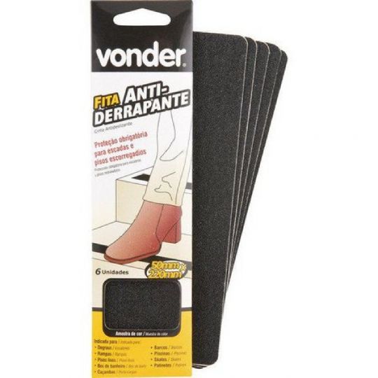 CINTA ANTIDESLIZANTE NEGRA VONDER 50 X 220MM 1014150225