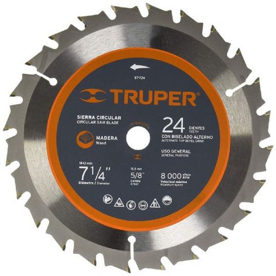 SIERRA CIRCULAR TRUPER P / MADERA 7.1 /4-180MM 24D - 18300