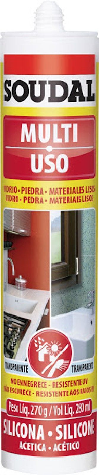 SILICONA ACETICA BRONCE SOUDAL 320G /280ML