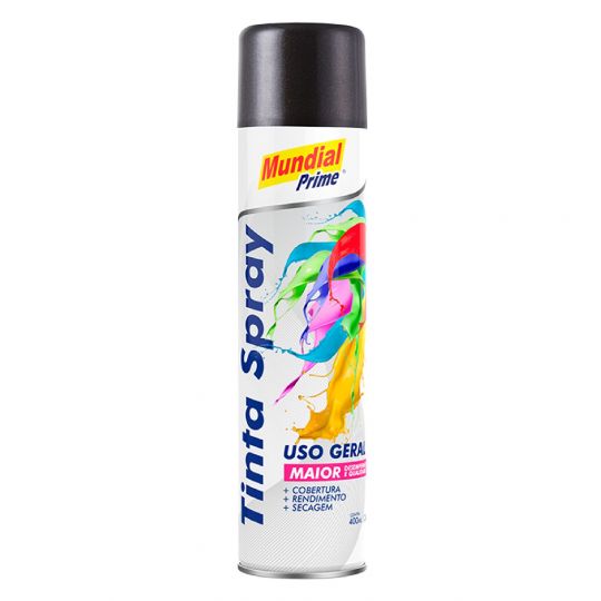 PINTURA AEROSOL GRAFITE METALICO MUNDIAL PRIME 400ML