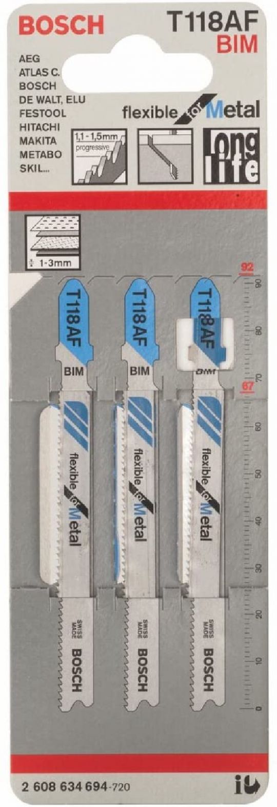 HOJA CALADORA BOSCH T118AF (3PZ) 2608636665