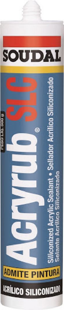 SELLADOR ACRILICO SOUDAL ACRYRUB SLC BLANCO 300ML