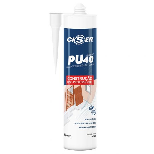 ADHESIVO SELLADOR PU40 CONSTRUCCION CISER 400G GRIS