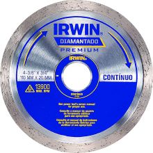 DISCO CORTE DIAMANTADO IRWIN 110 X 20MM CONTINUO IW2144