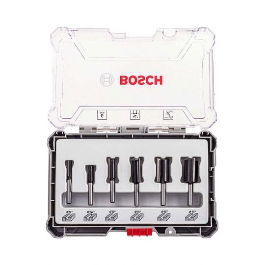 JUEGO FRESAS BOSCH 6PZ EJE 1 /4 2607017467