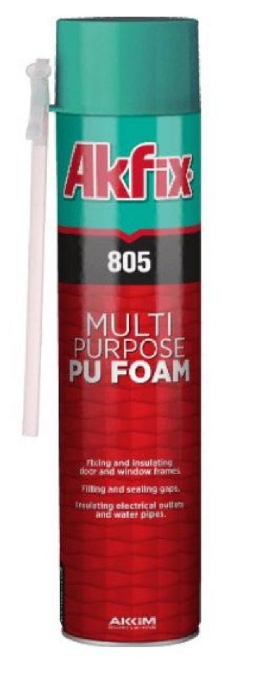 ESPUMA POLIURETANO AKFIX 805 750ML 850GR