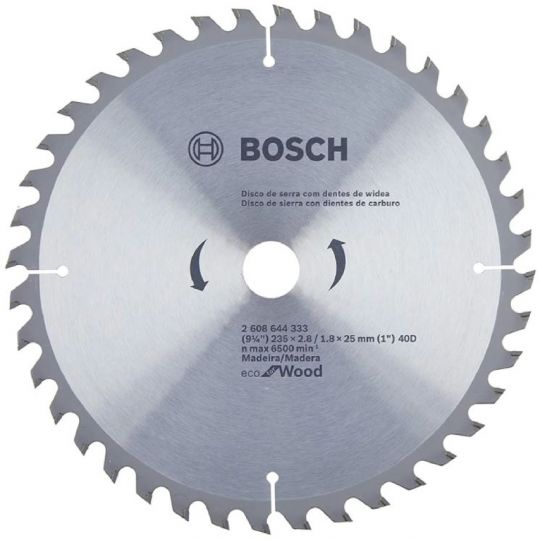 DISCO SIERRA CIRCULAR MADERA BOSCH 9.1 /4 X 25,4 X 40D 2608644333