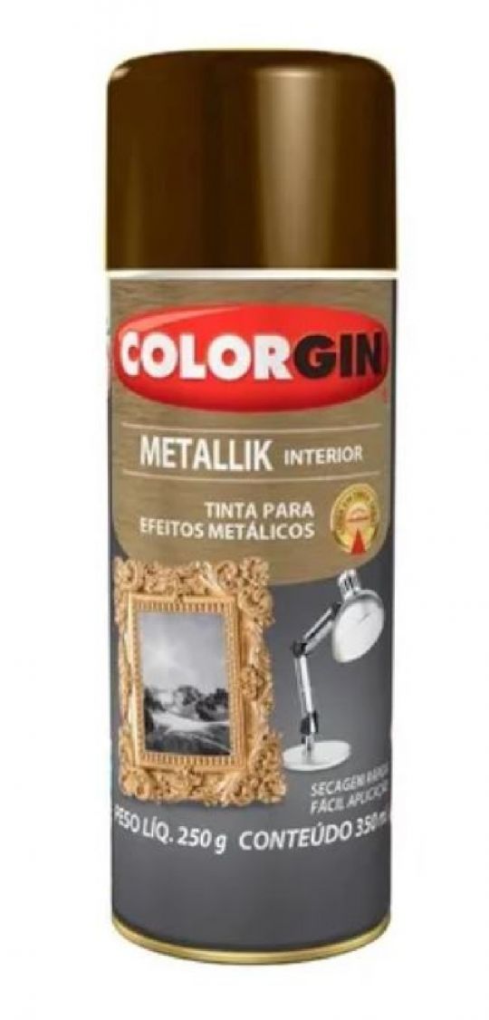 PINTURA AEROSOL COLORGIN METALLIK BRONCE 350ML - 055