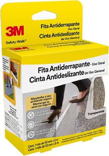 CINTA ANTIDESLIZANTE TRANSPARENTE 3M 50MM X 5MT