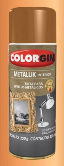 PINTURA AEROSOL COLORGIN METALLIK COBRE 350ML - 054