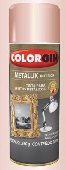 PINTURA AEROSOL COLORGIN METALLIK ROSE GOLD 350ML - 056