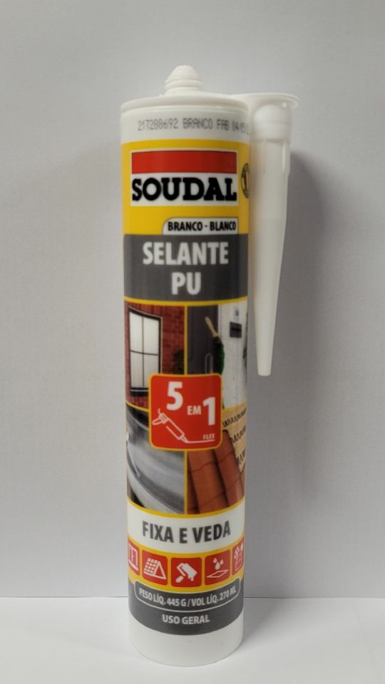 SELLADOR PU SOUDAL 5 EN 1 BLANCO 270ML /445G