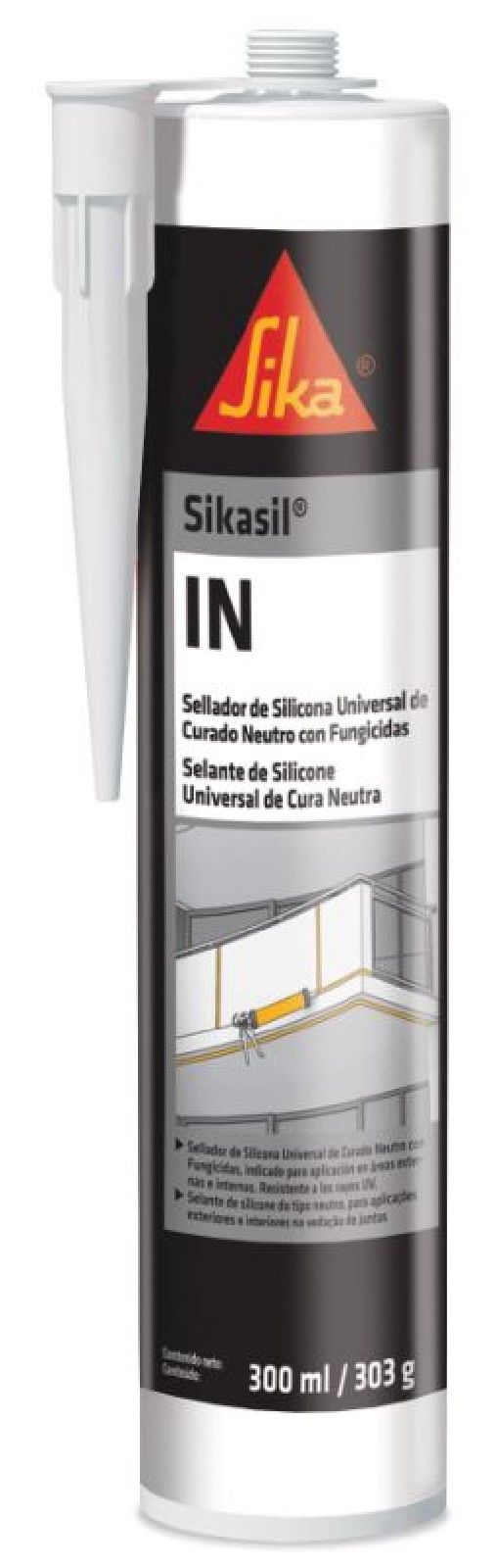 SILICONA SIKASIL IN NEUTRO BLANCO 280ML