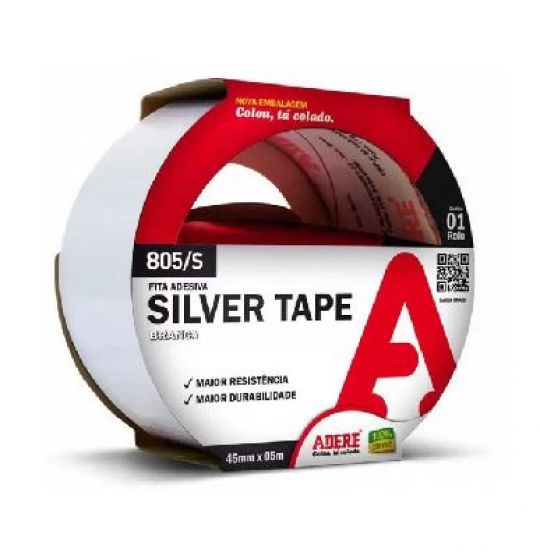 CINTA AMERICANA SILVER TAPE BLANCA ADERE 805 /S 45MM X 5M