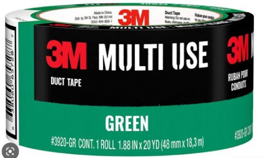 CINTA AMERICANA 3M DUCT TAPE 3920 48MM X 18,2M VERDE